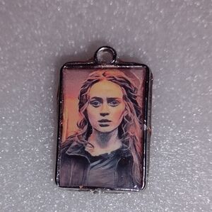 Max Mayfield mind scape "When The Music Stops" Pendant . Mini 3d Cave on back.